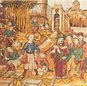brouette au Moyen-Age